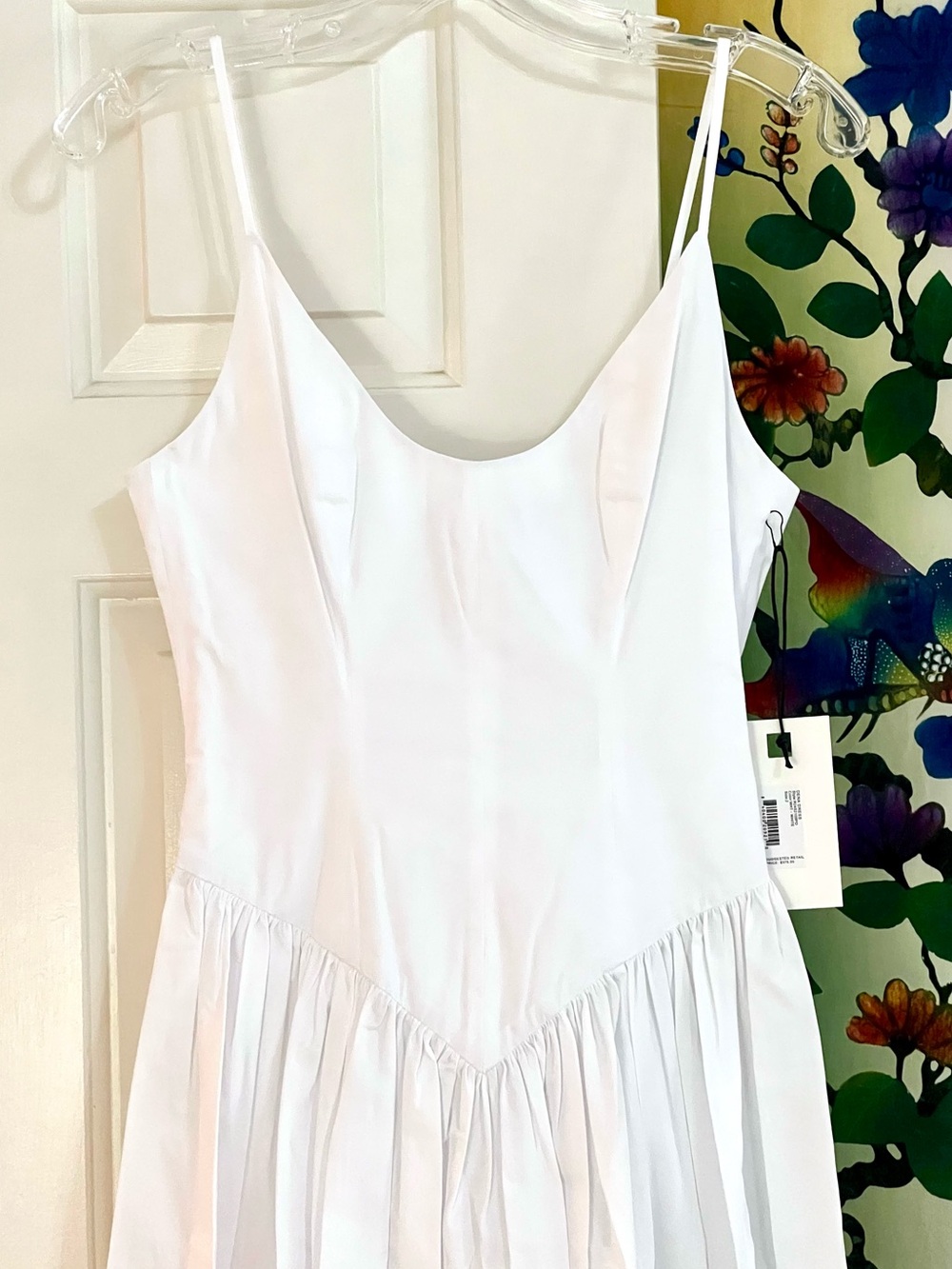 NWT Staud Dena Midi Dress White - Picture 12 of 16